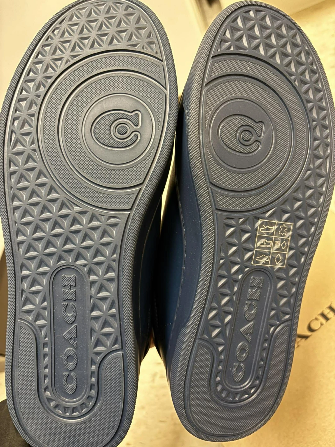 COACH Navy Leather Shoes/Sneakers - Men Size 8.5 (No Box) - photo 3