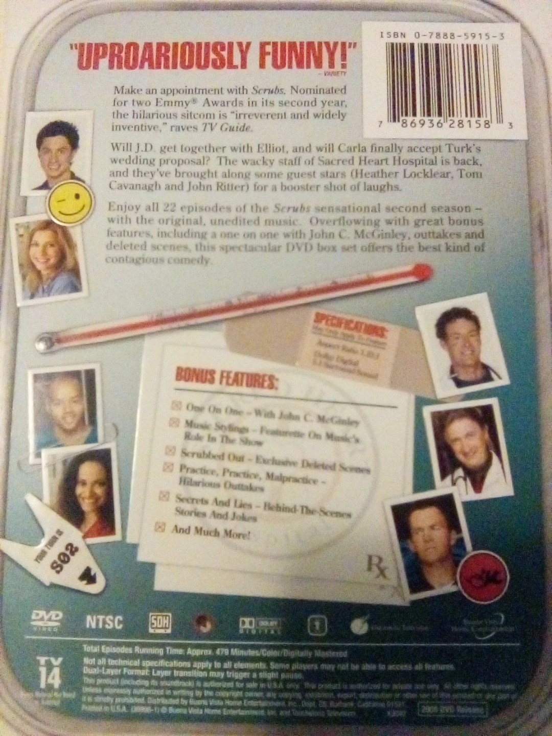 Scrubs The Complete Second Season DVD Set - photo 2