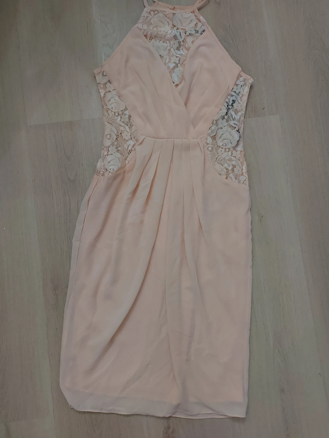TFNC London Peach Lace Halter Dress 🥕 - photo 3