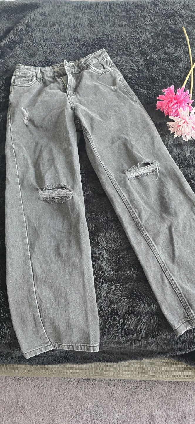 Urban Kids Wide Leg Jeans - Grey - Size 12