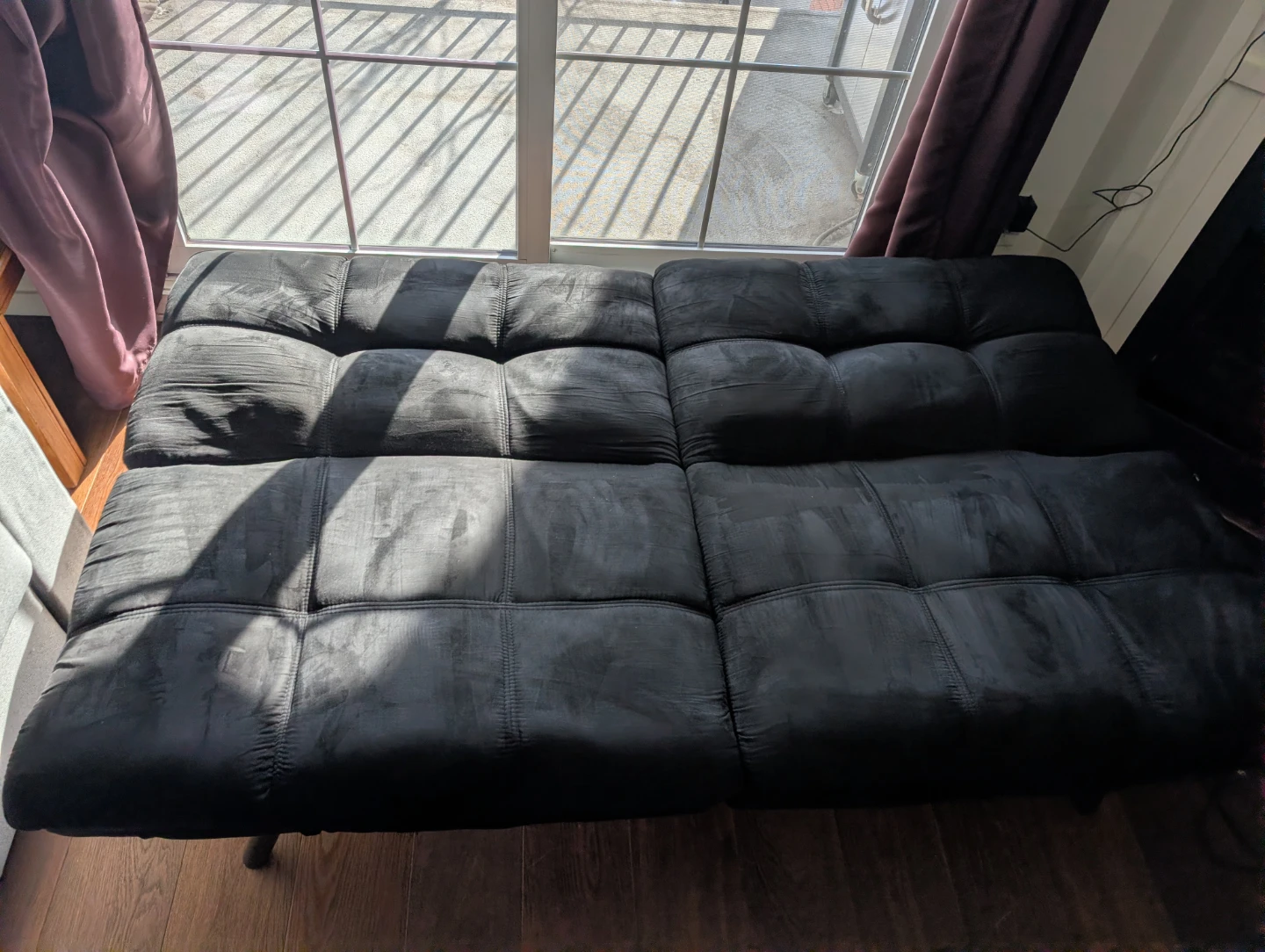 Black Sofa Bed with Included Hardware - photo 2