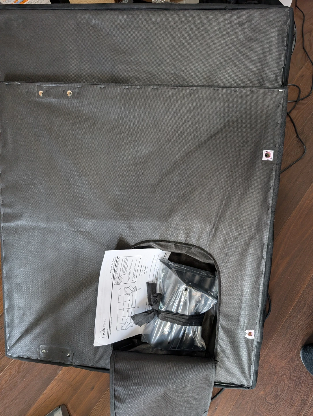 Black Sofa Bed with Included Hardware - photo 3