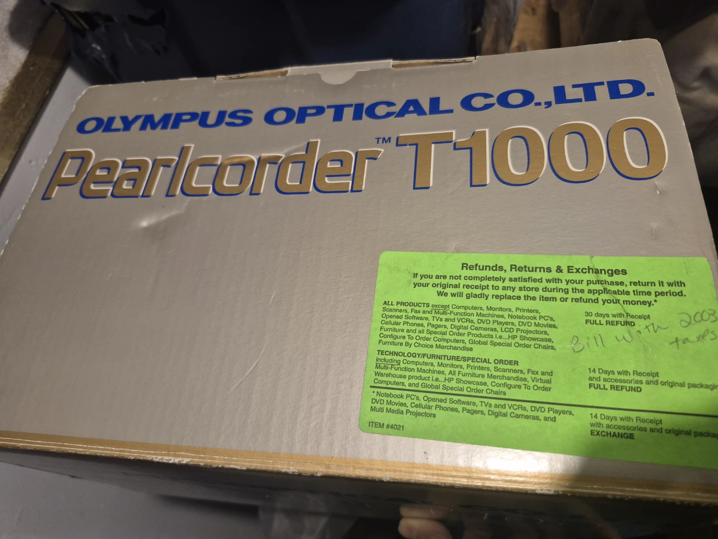 Olympus Pearlcorder T1000 Microcassette Transcriber