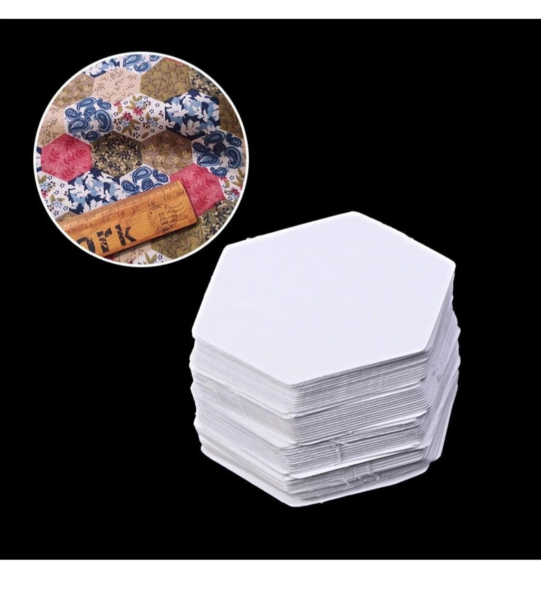 Hexagon Quilting Paper Templates 200Pcs...New - photo 4