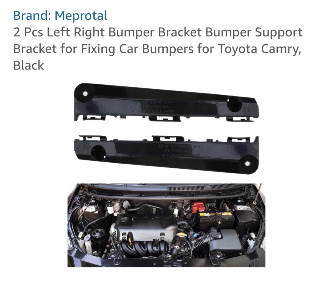 Meprotal  2 Pcs Left Right Bumper Bracket Bumper Support Bracket - photo 3