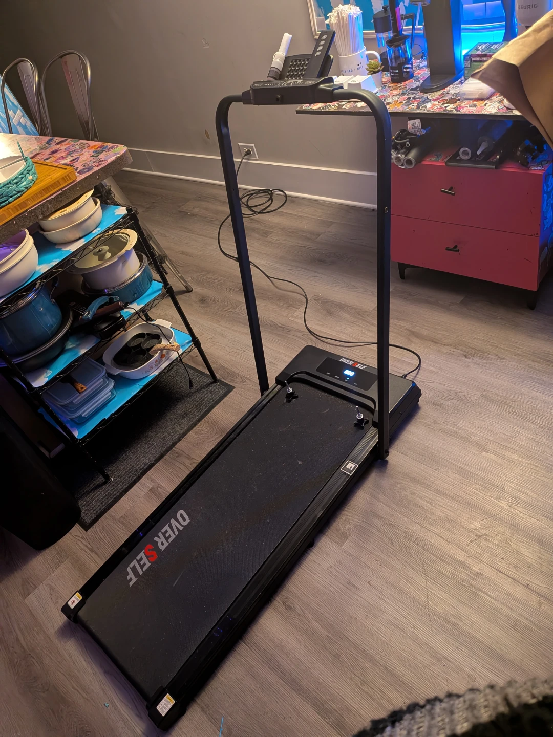 OVER SELF Treadmill with wheels, Foldable - photo 5
