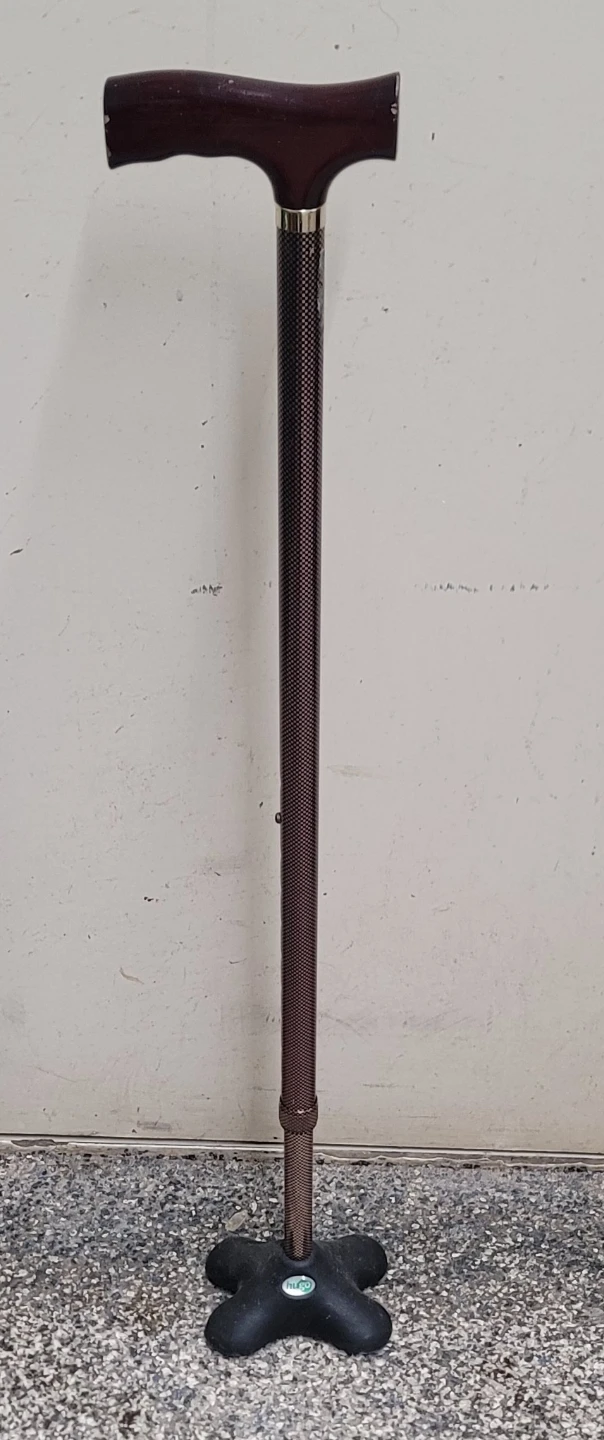 Adjustable Quad Cane Walking Stick