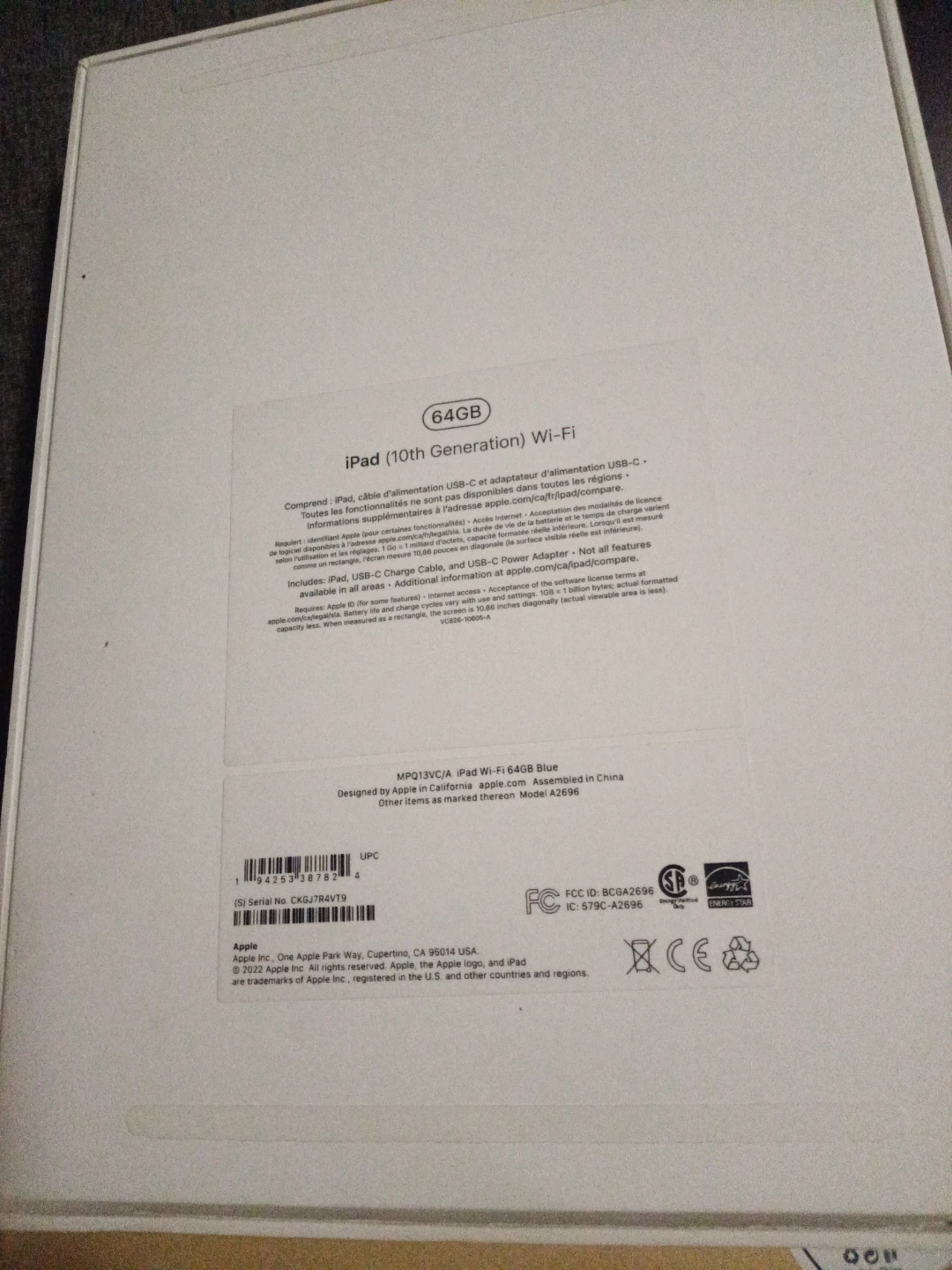 Apple iPad (10th Generation) Wi-Fi 64GB Blue - photo 2