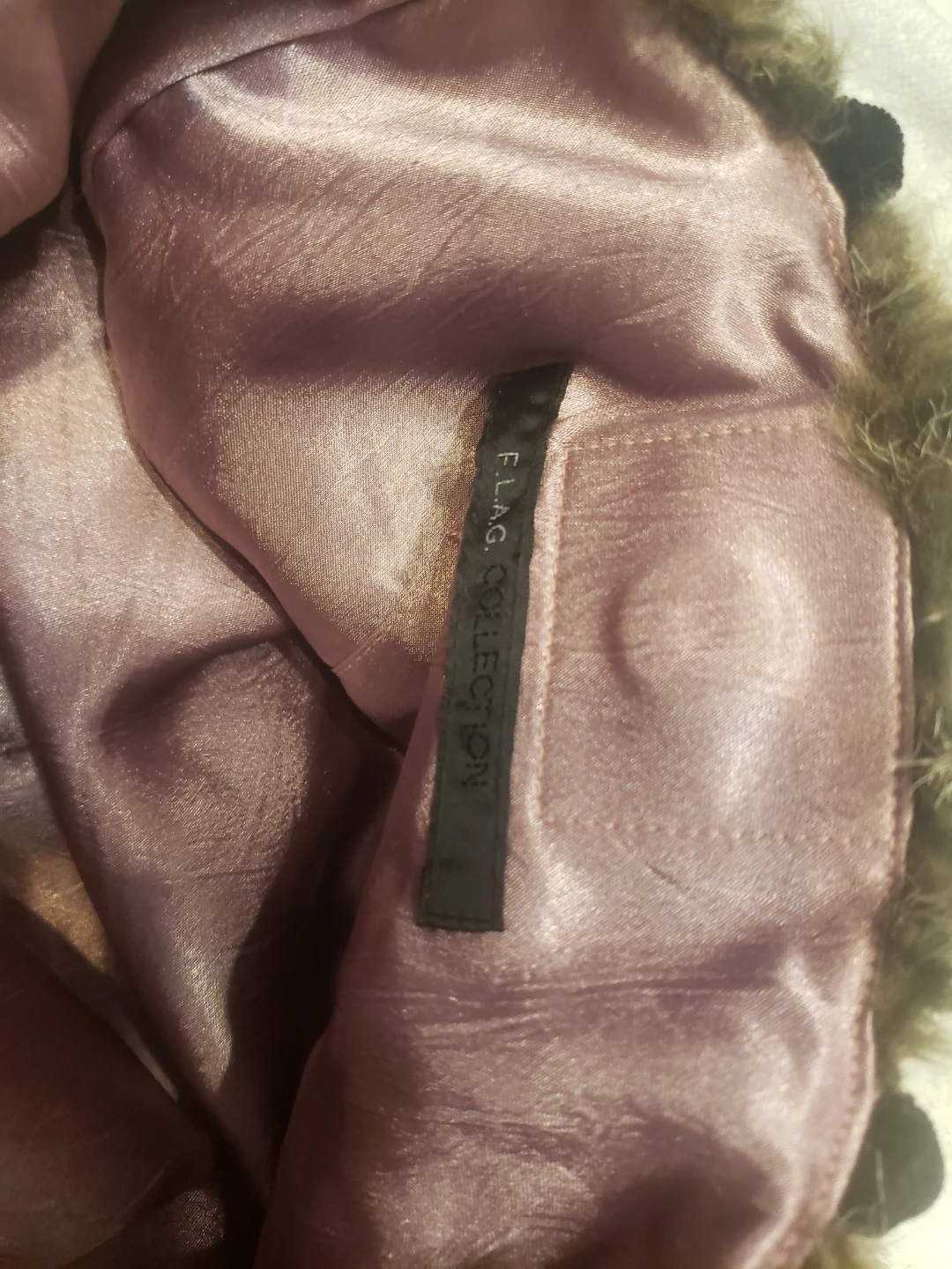 F.L.A.G. Accessories Faux Fur Handbag and Hat Set - photo 3