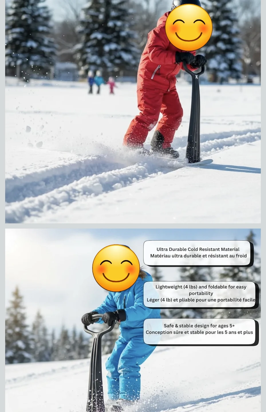 Hurley Youth Snow Scooter Sled - photo 2