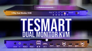 TESmart 2-Way Dual Monitor KVM Switch - photo 2