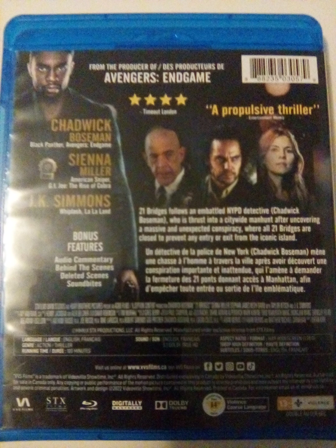 21 Bridges Blu-ray - photo 2