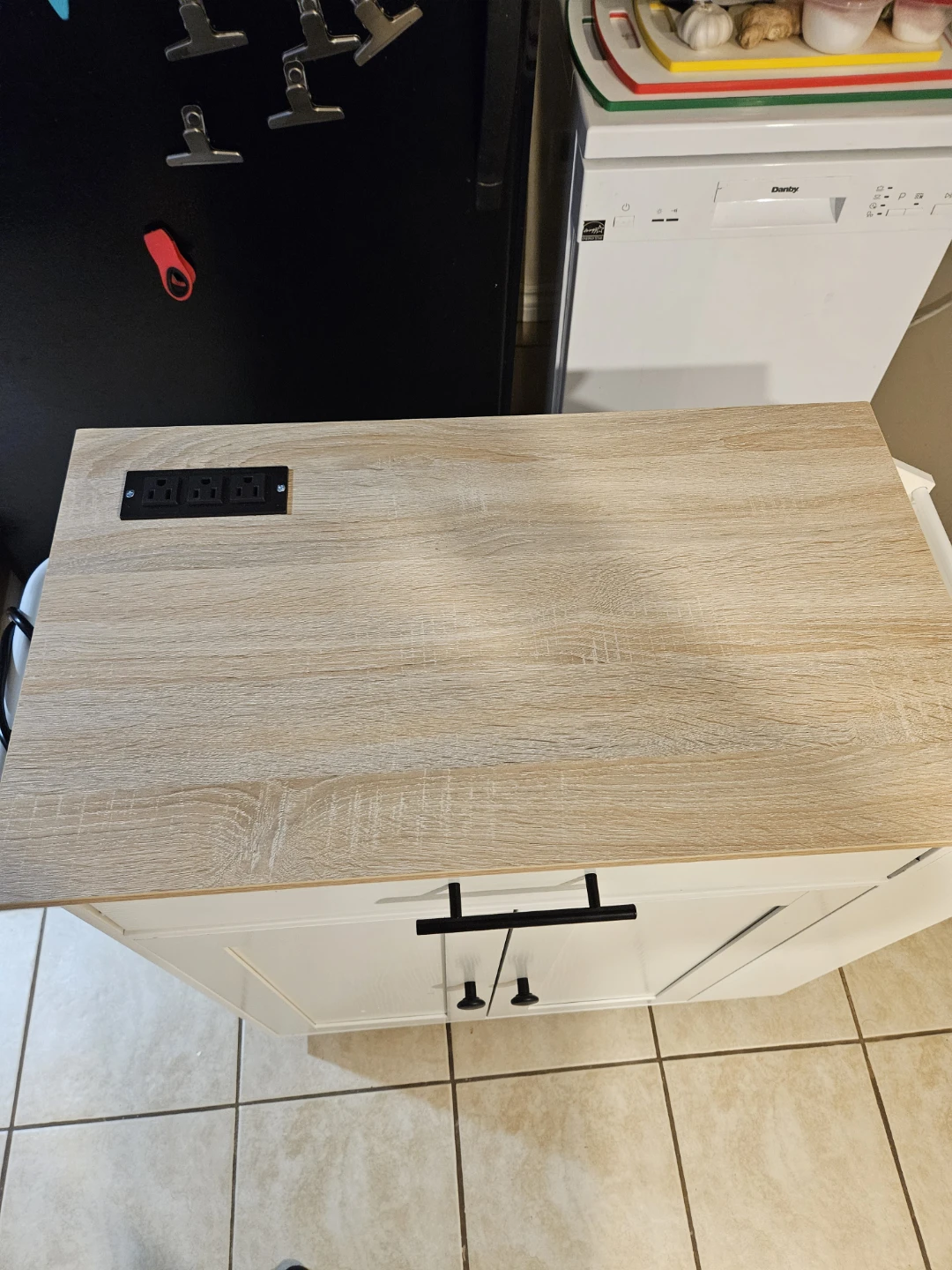 Brand New Kitchen Island Cart on Wheels - photo 4