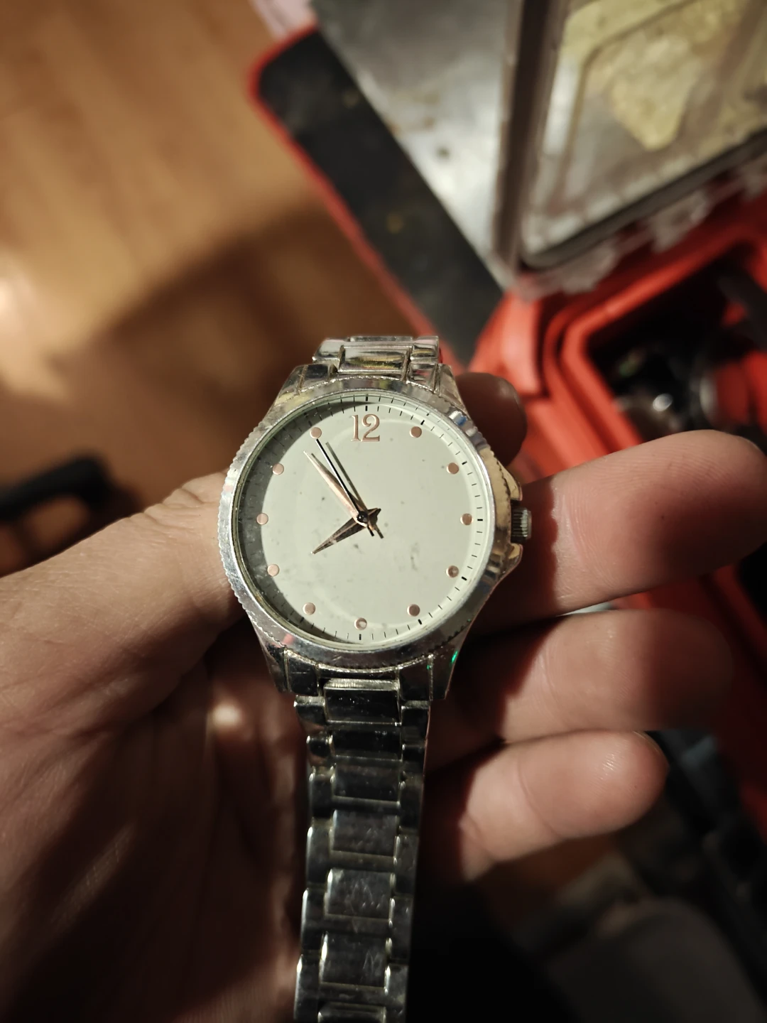 Silver Tone Analog Watch