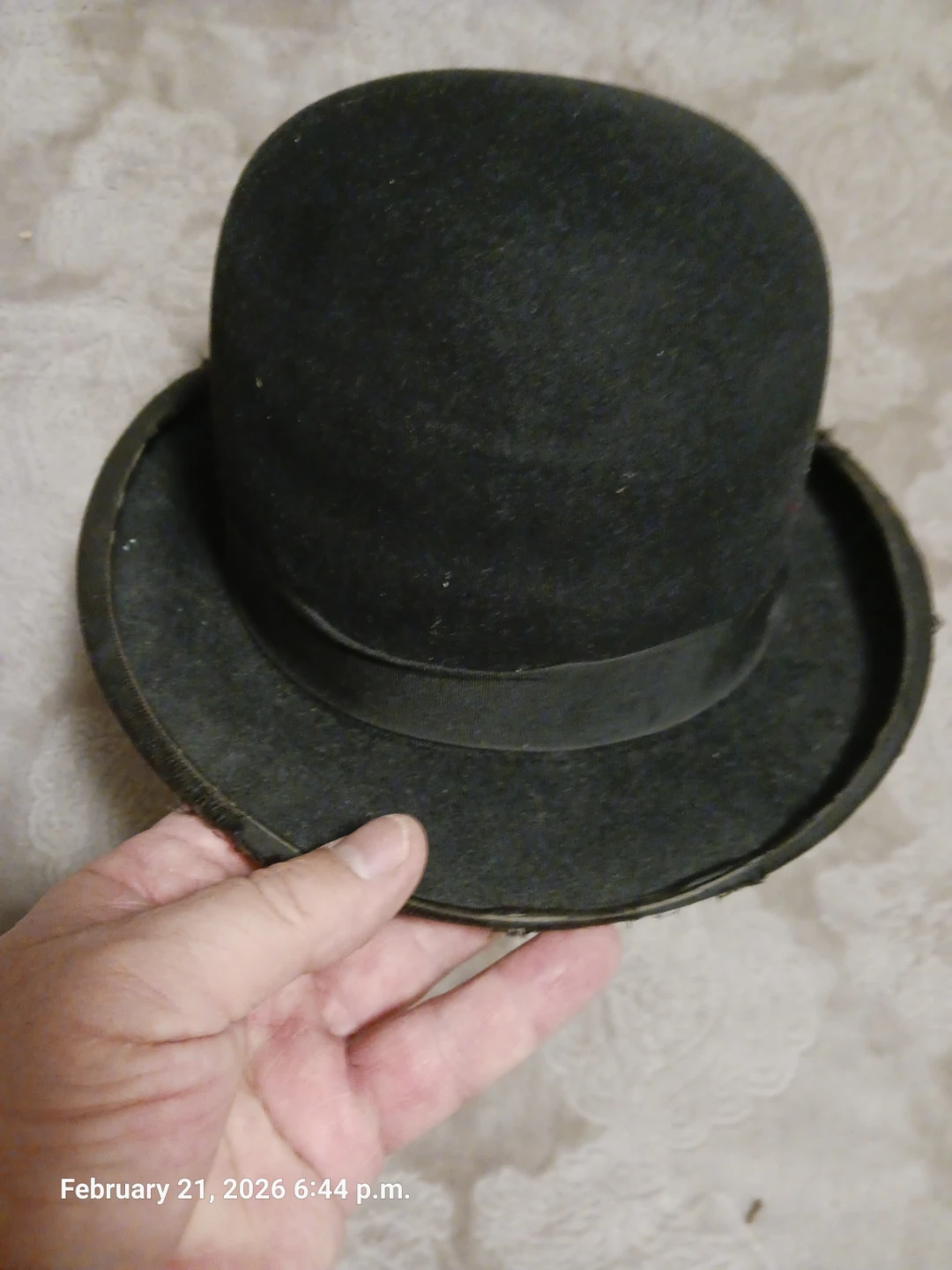 English bowler top hat