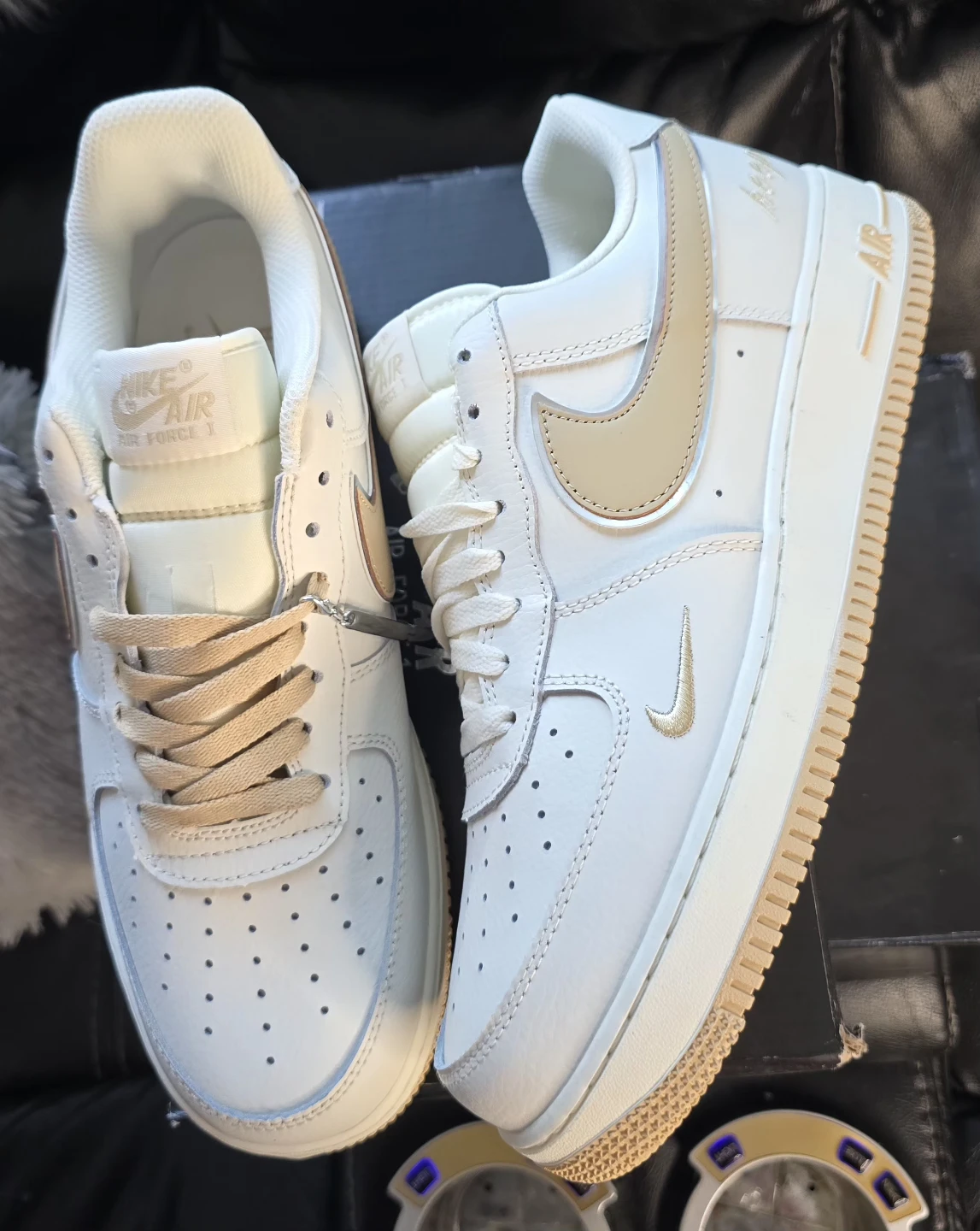 Brand new Air Force 1 07 Low Keep Fresh Beige Khaki Silver sale