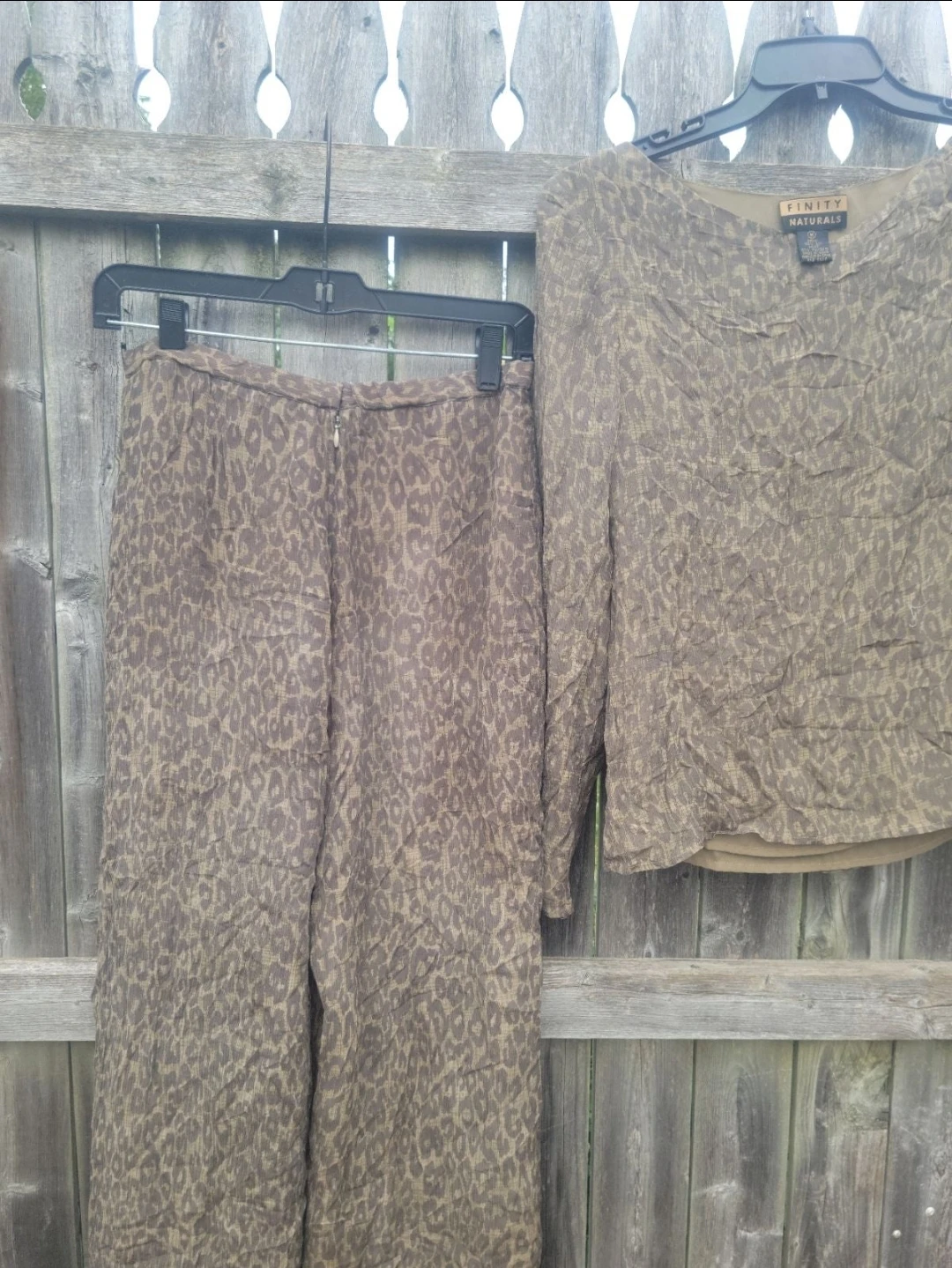 Finity Naturals Leopard Print Top and Pants Set - photo 5