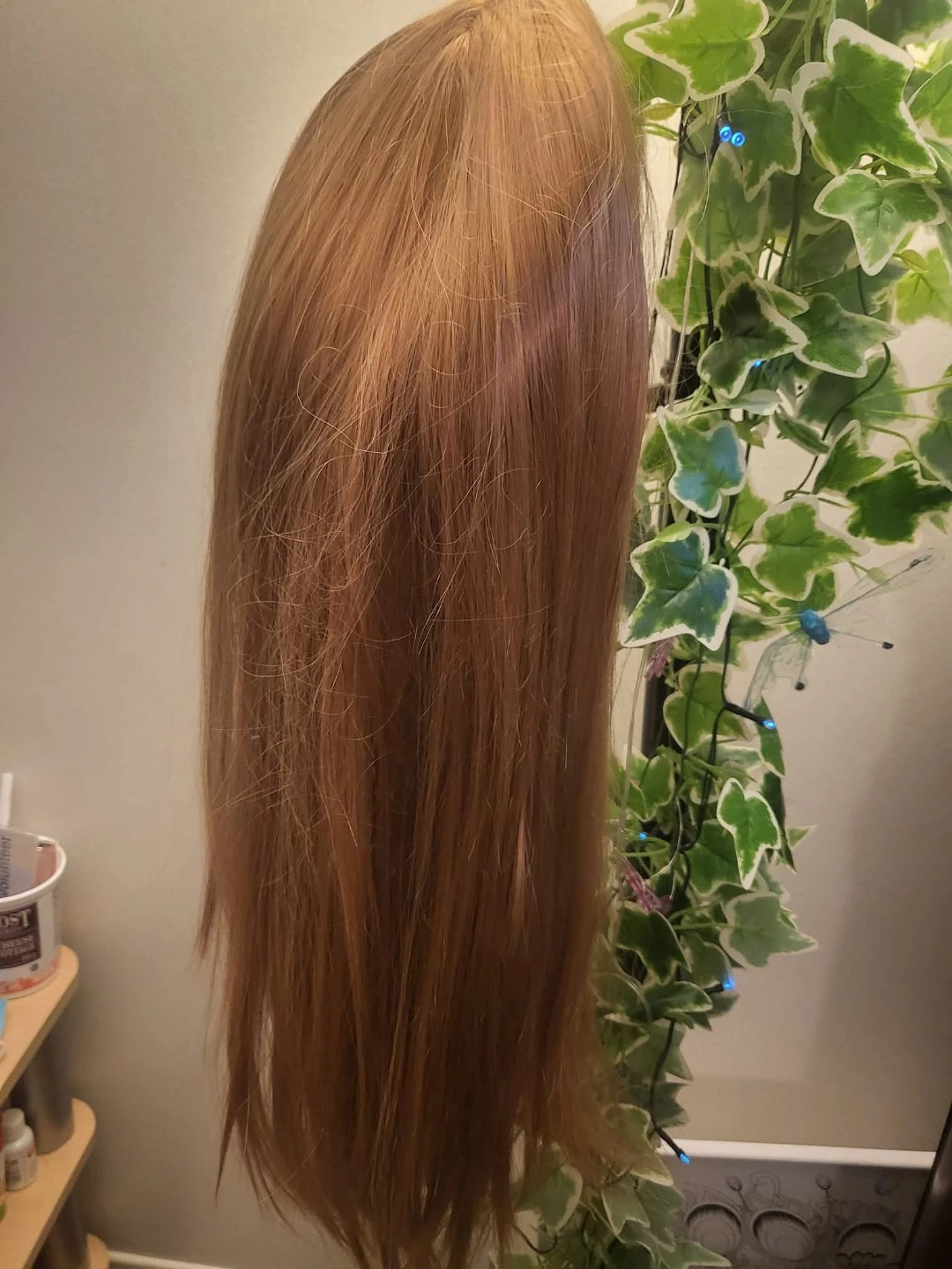 Blonde Straight Wig with Bangs