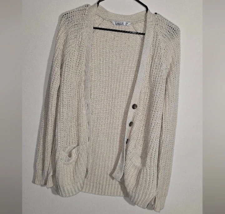 Bluenotes Cream Knit Cardigan Sweater - Size S/P - photo 2