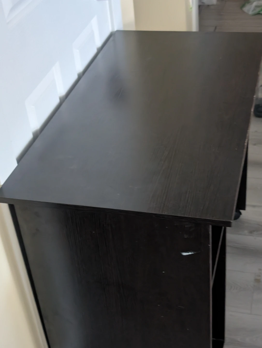 Dark Brown Computer Desk with Keyboard Tray - photo 3