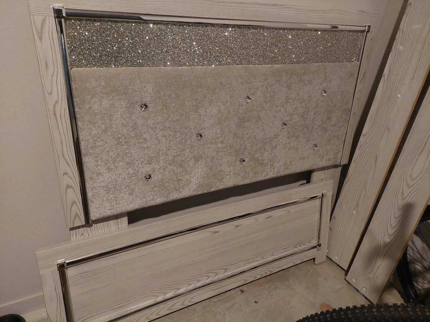 Bedroom Set with Crystal Accents