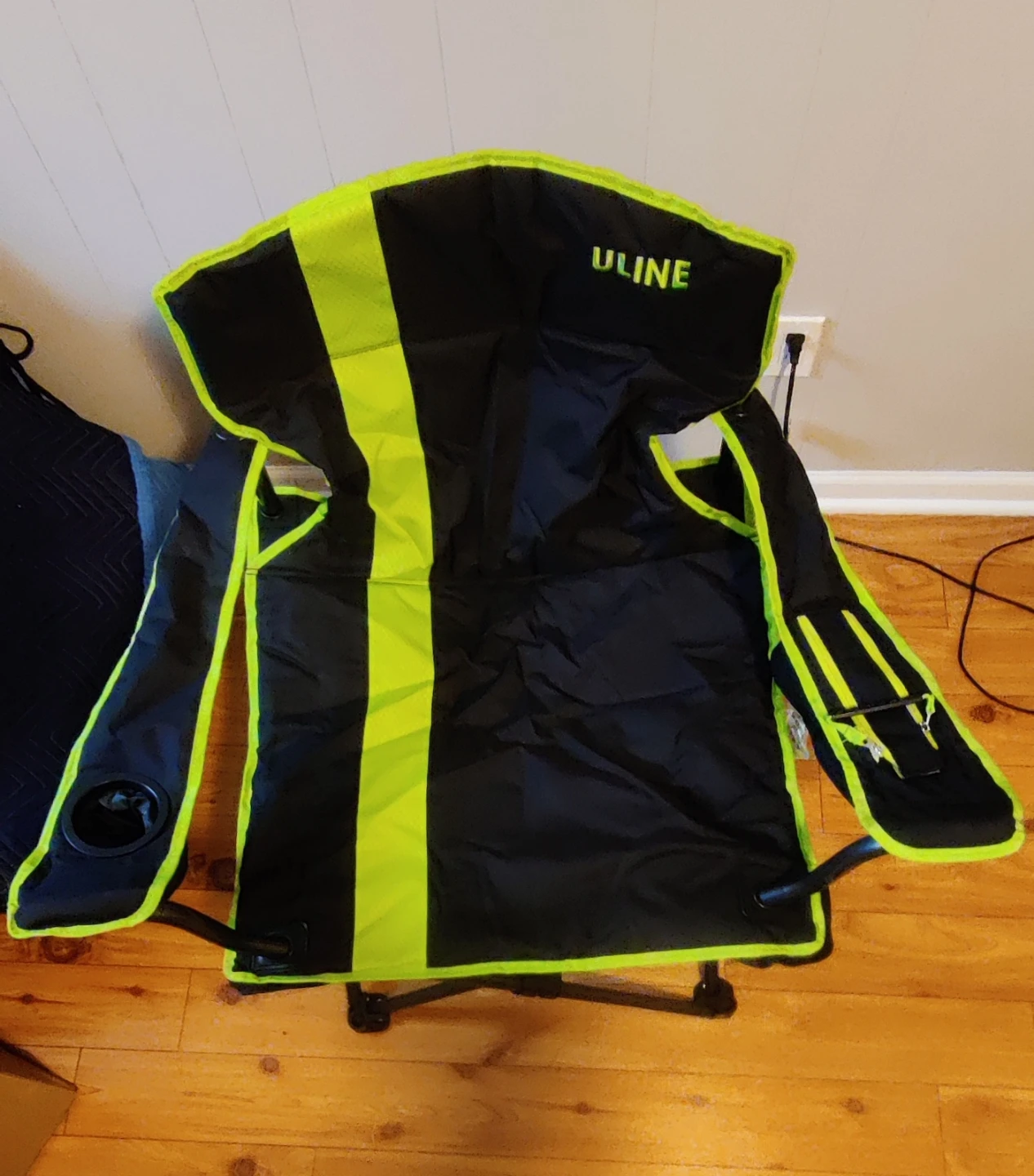 Uline Folding Camp Chair with Cup Holder
