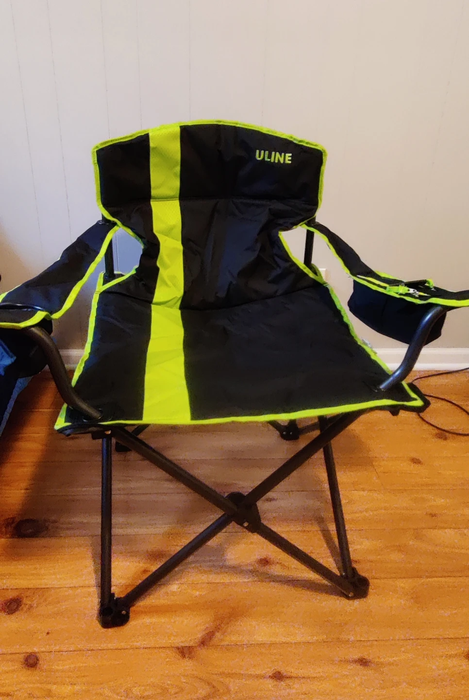 Uline Folding Camp Chair with Cup Holder - photo 2