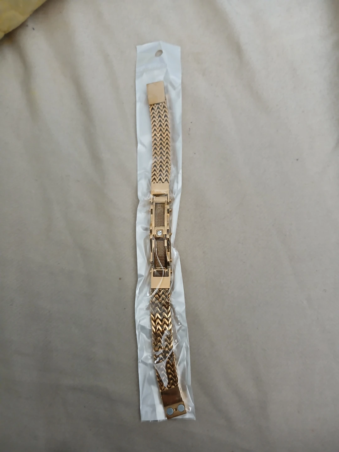 18K Gold Plated 304 Stainless Steel Synthetic Zirconia Bracelet