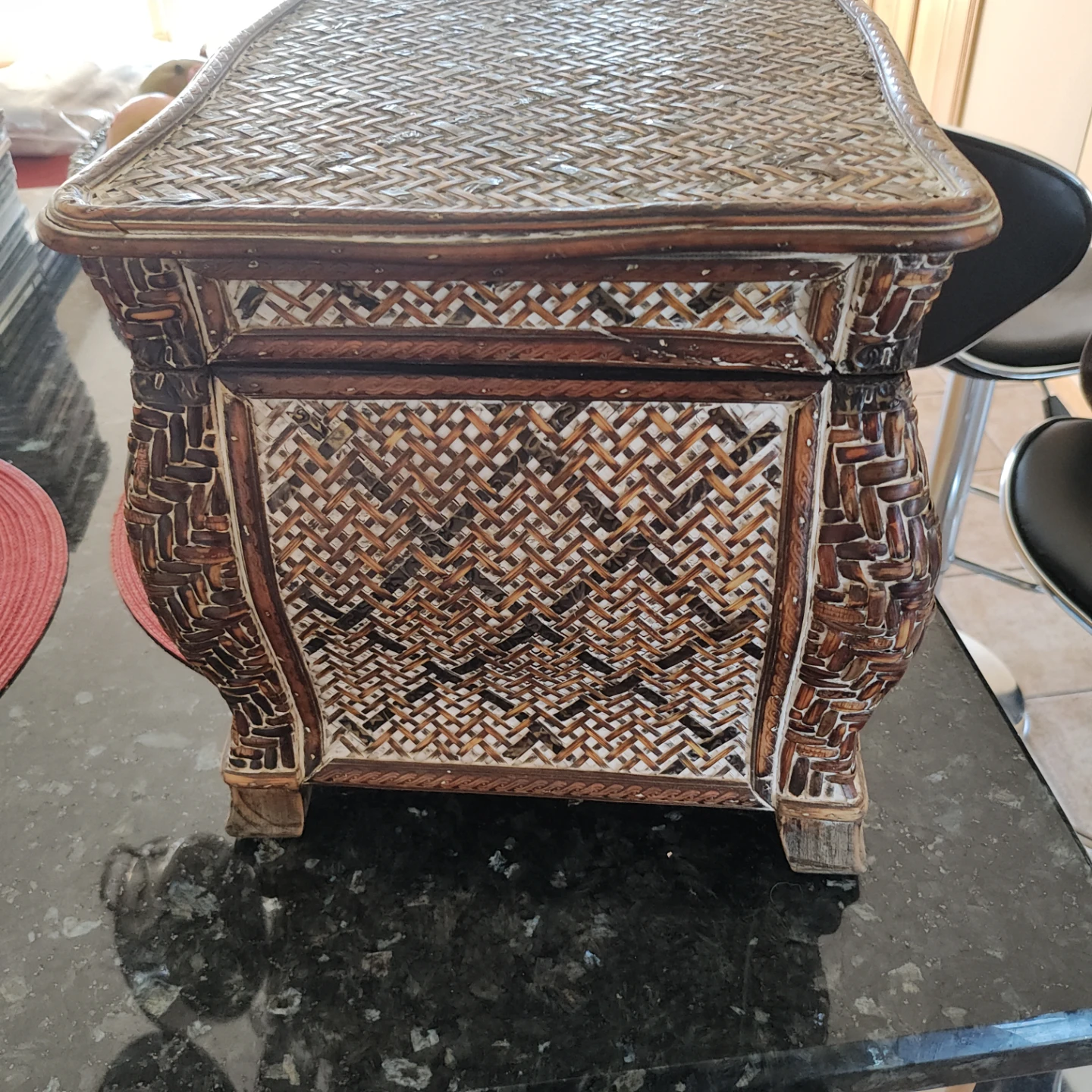 Decorative Wooden Storage Chest - photo 4
