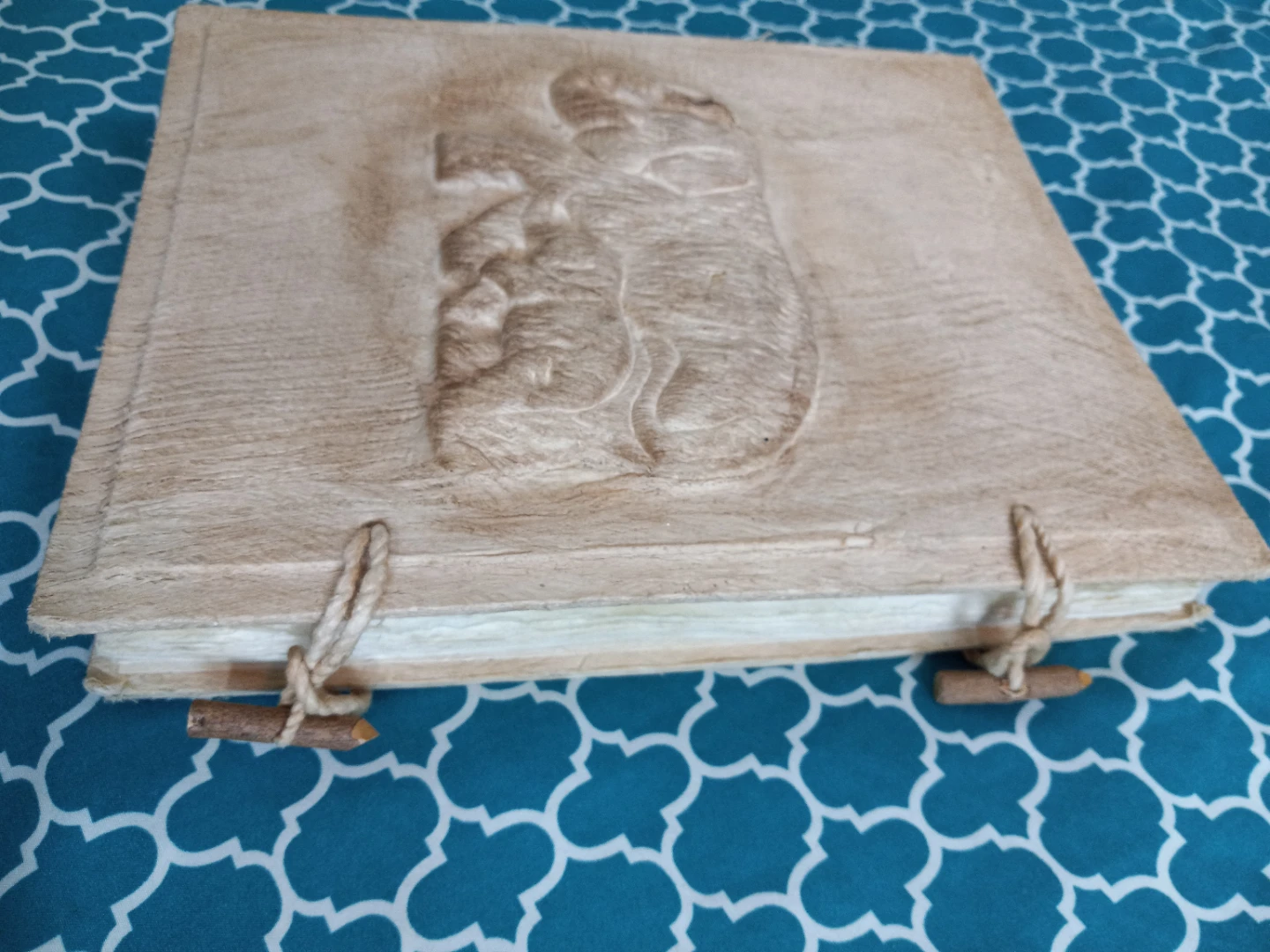Handmade Elephant Embossed Photo Album / Journal - photo 2