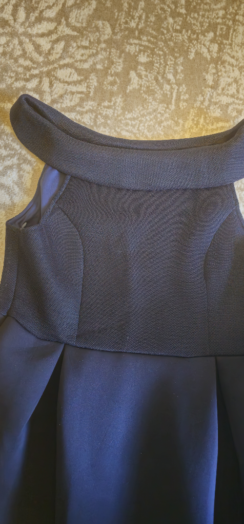 Navy Blue Off-the-Shoulder Dress - photo 3