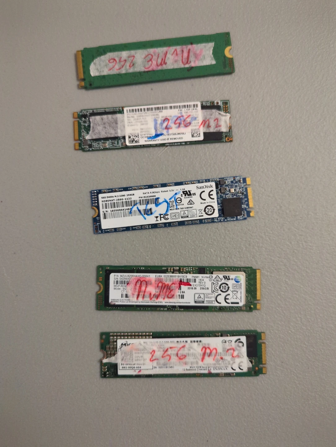 256Gb nvmes