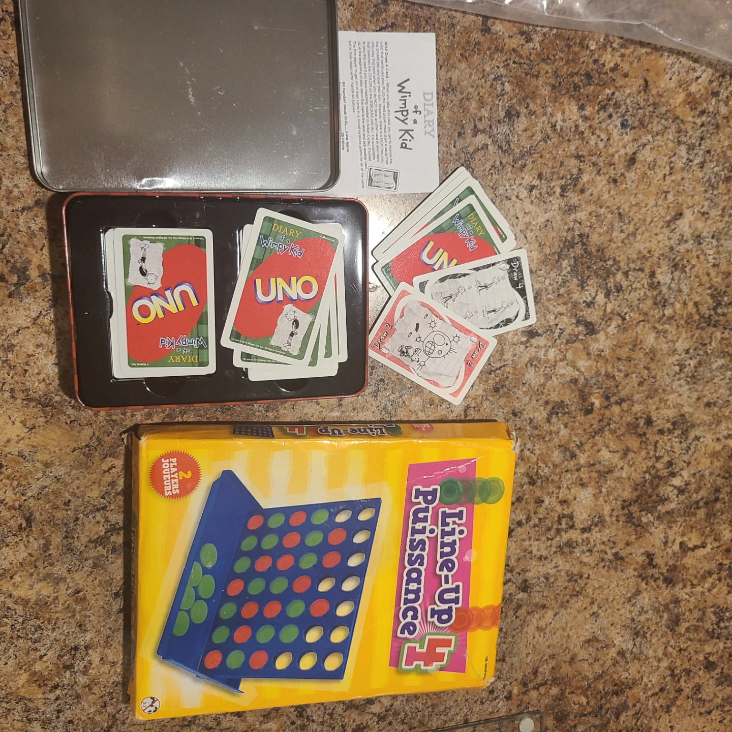 Diary of a Wimpy Kid UNO Card Game & Line-Up 4 Board Game Bundle - photo 2