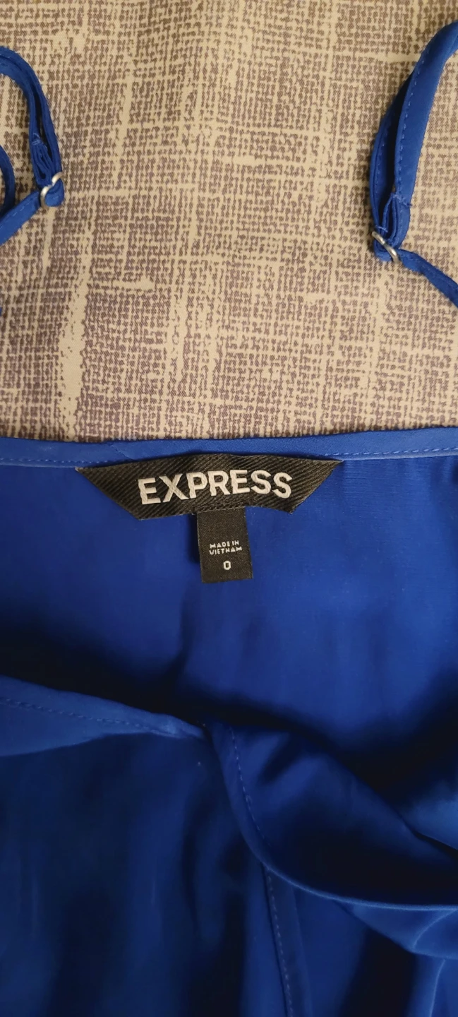 Express Blue Jumpsuit Size 0/small - photo 4