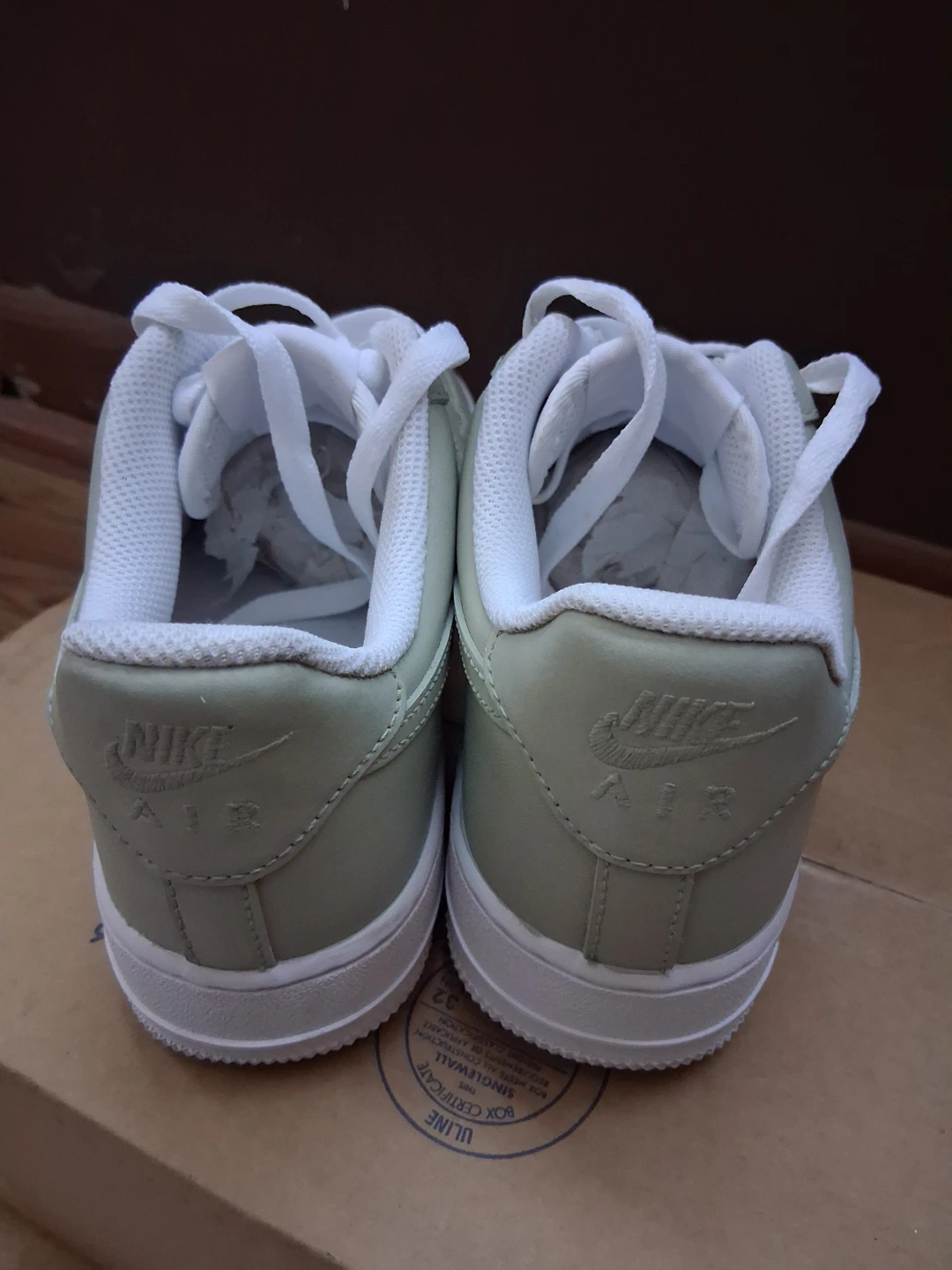 Men Nike Air Force 1 Sage Green Sneakers - photo 5