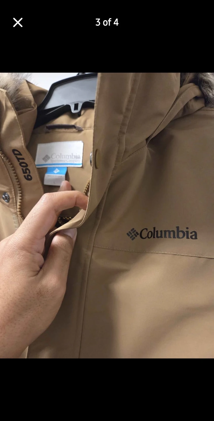 Columbia Men's Tan Hooded Winter Jacket - photo 3