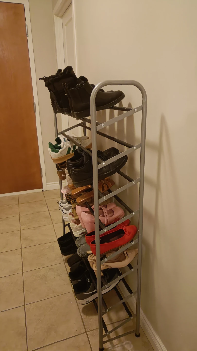 Adjustable 5-Tier Shoe Rack - photo 2