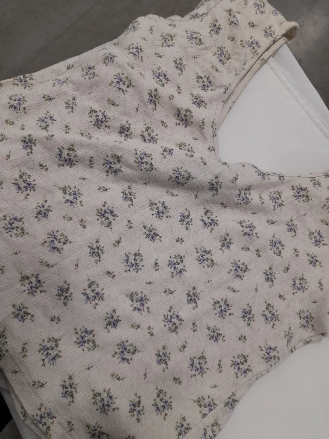 Cream Floral Print Top XL-XXL