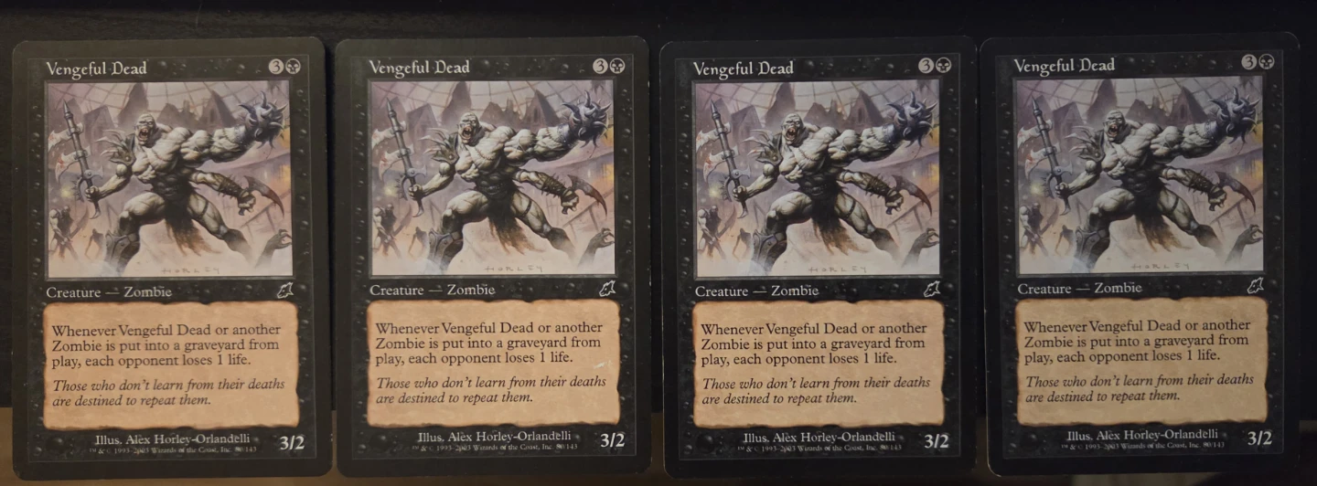 Vengeful Dead x6 Magic the Gathering Cards