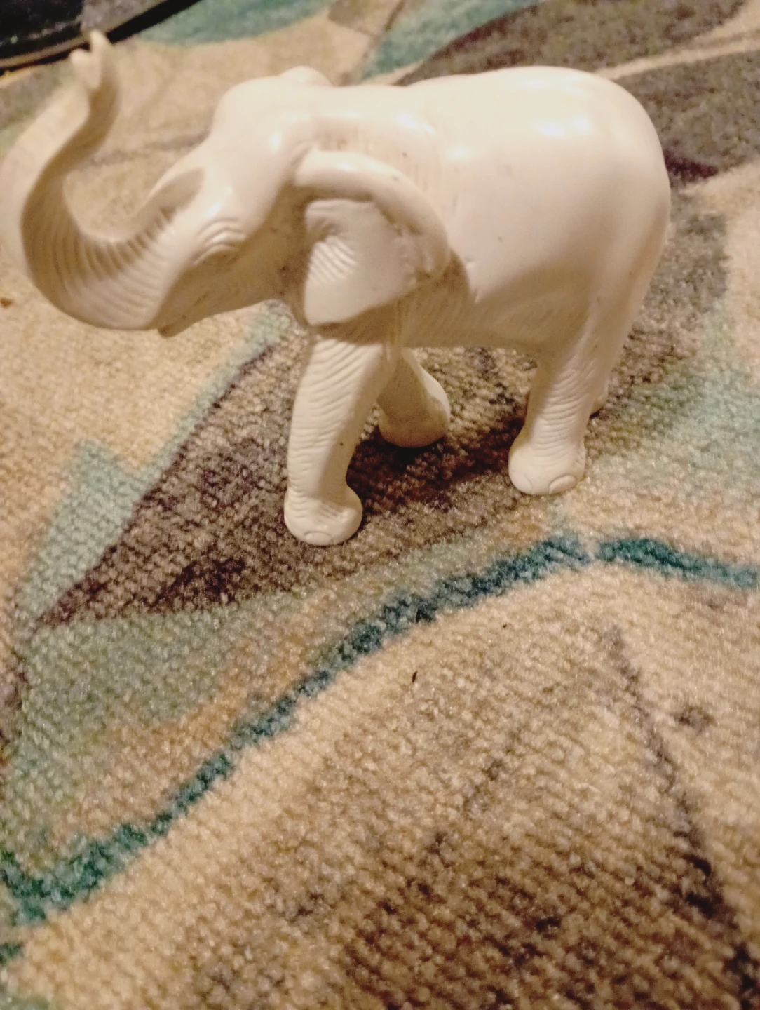 White Elephant Figurine