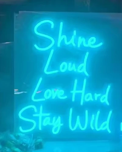 Neon Sign - Shine Loud Love Hard Stay Wild