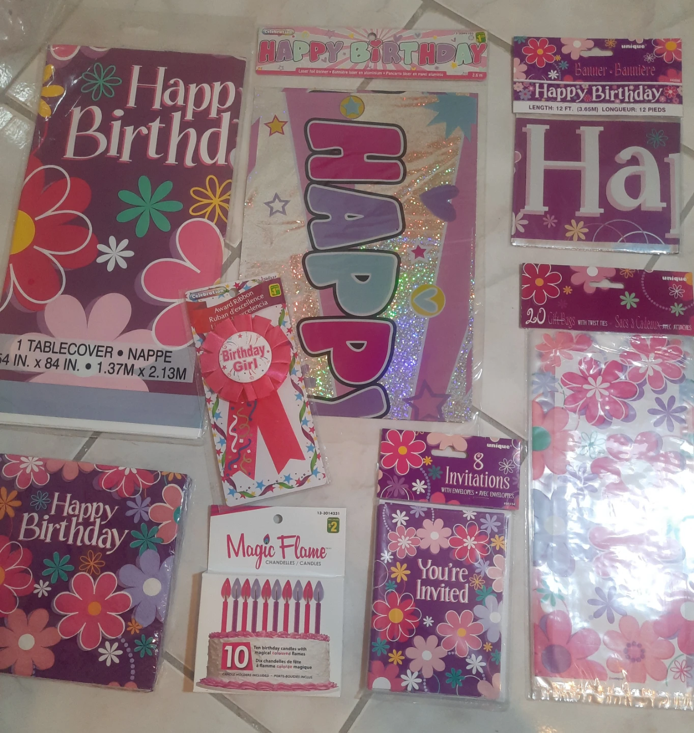Happy Birthday Party Supplies Bundle - Pink 🏆 - photo 3