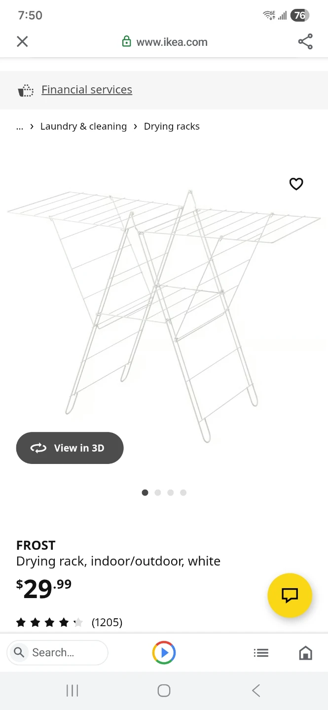 IKEA FROST Drying Rack - White