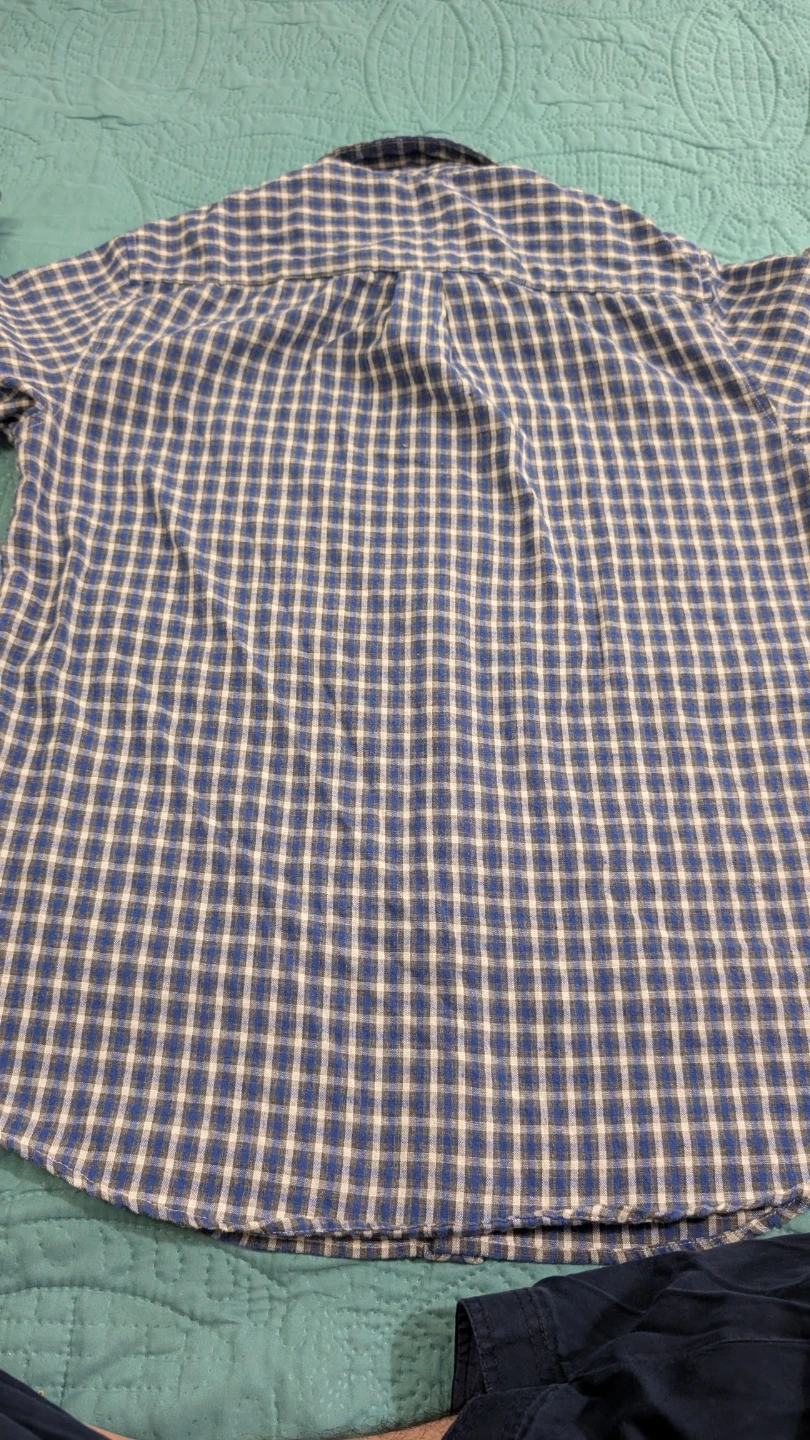 RUE SAINT-PATRICK Men's Plaid Long Sleeve Shirt Size M - photo 4