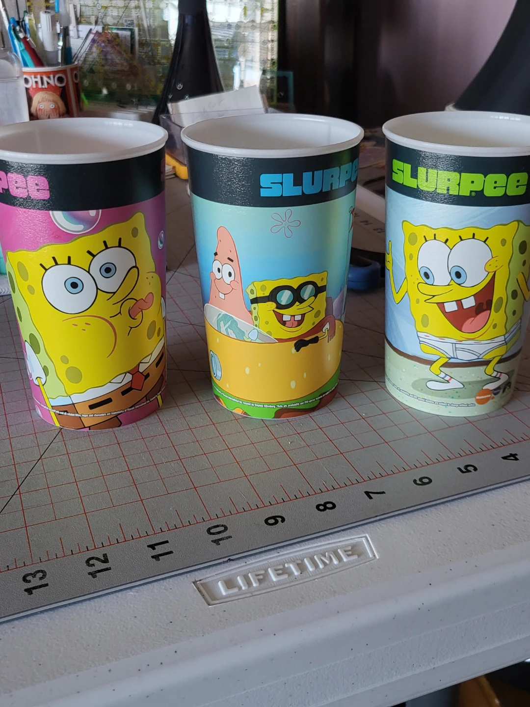The  Spongebob Squarepants Movie RARE  Slurpee Cups (Set of 3)