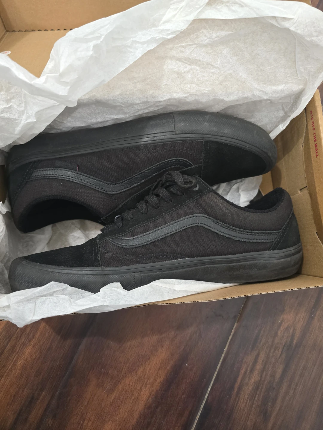 Vans Old Skool Pro Black Skate Shoes