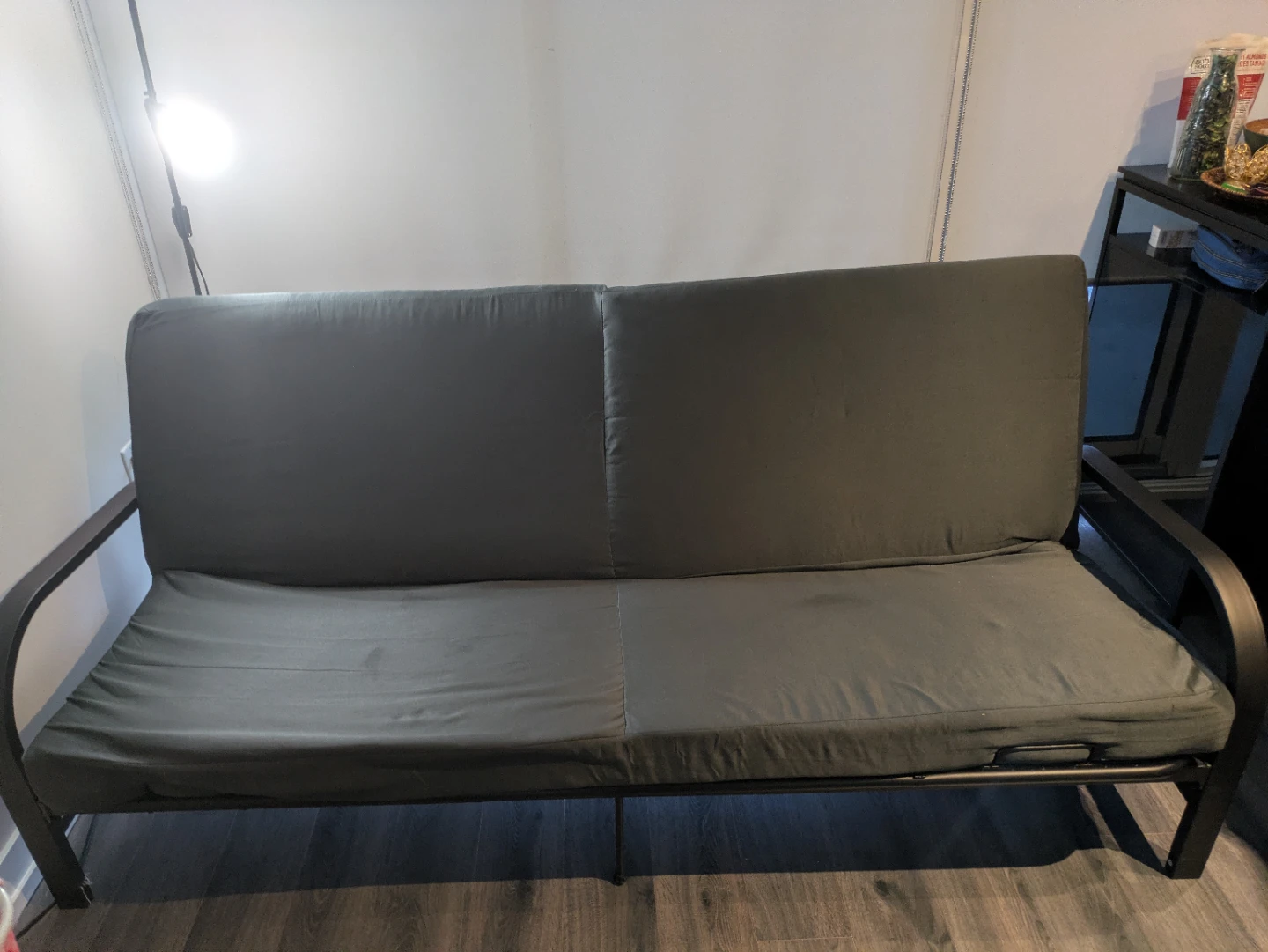 Grey Futon Sofa Bed - photo 2