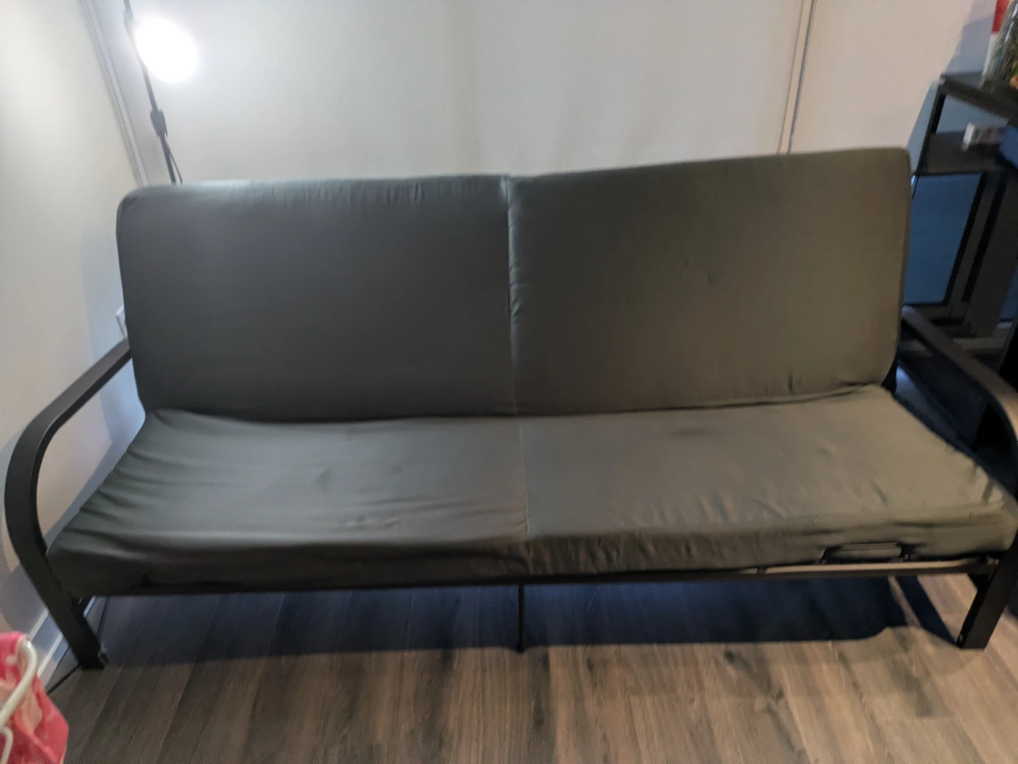Grey Futon Sofa Bed - photo 3
