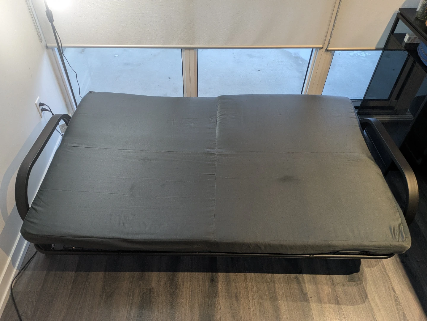 Grey Futon Sofa Bed - photo 5