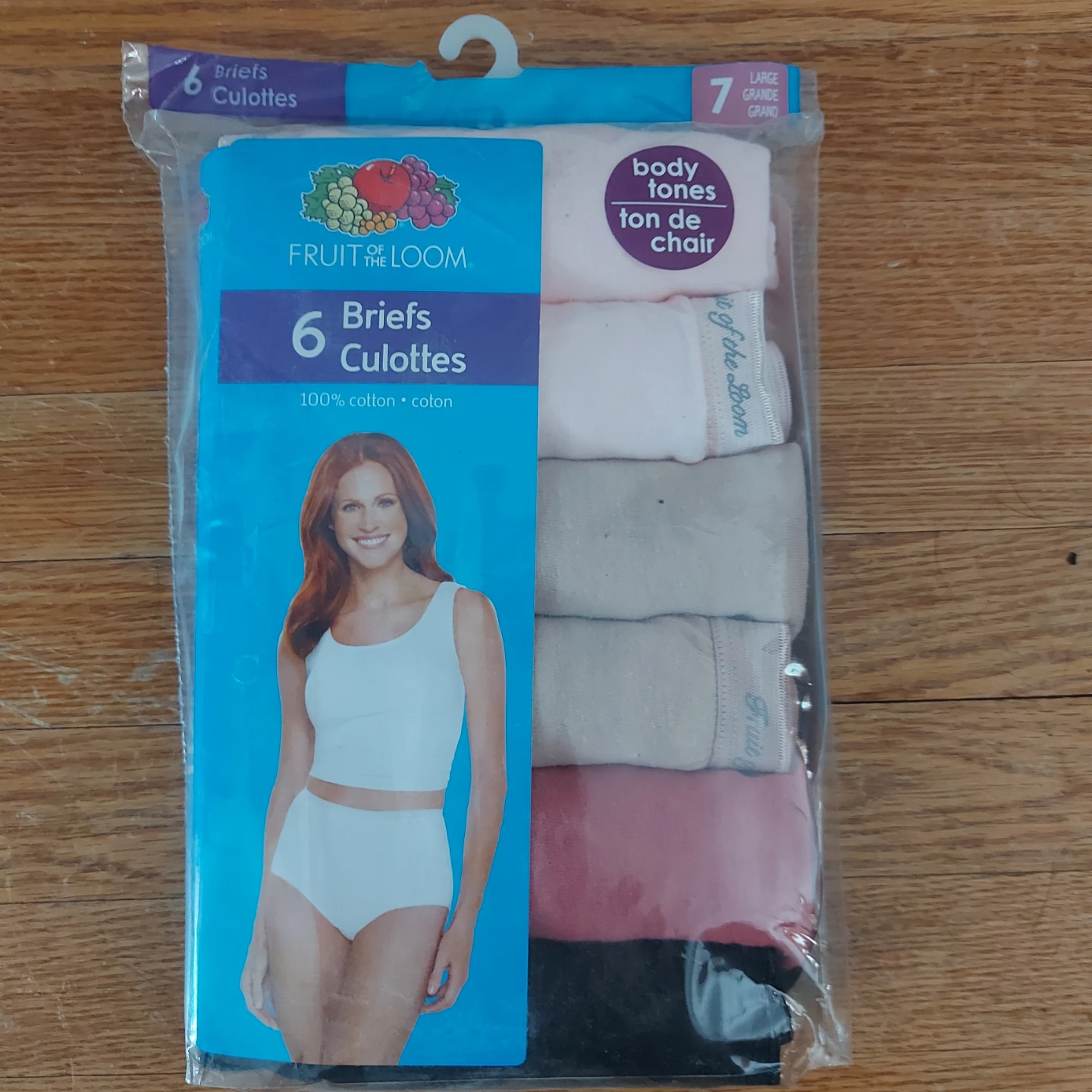 NEW - 3x Fruit of the Loom Women's Briefs - 6 Pack, Size 7 Large - photo 2